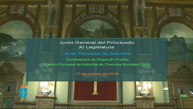 Conferencia de Alejandro Portes, Premio Princesa de Asturias de Ciencias Sociales.