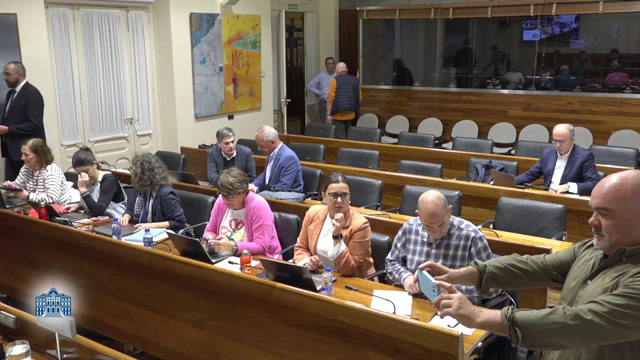 poster Comisión de Hacienda, Justicia y Asuntos Europeos.