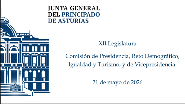 poster Comision de Presidencia, Reto Demográfico, Igualdad y Turismo